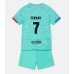 Barcelona Ferran Torres #7 Replika Babykläder Tredje matchkläder barn 2023-24 Korta ärmar (+ Korta byxor)